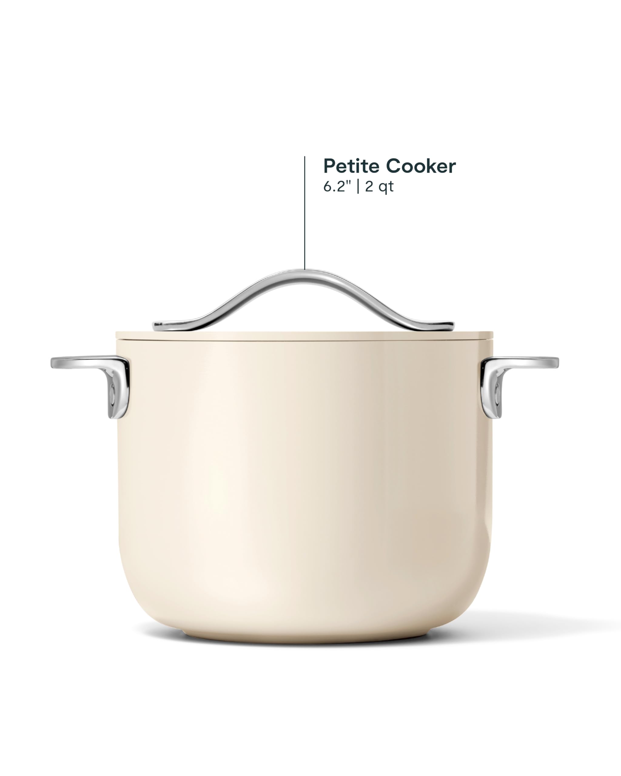 Caraway Petite casserole céramique 2,0 L - Sans produits chimiques - Idéale pour riz et sauces - Crème