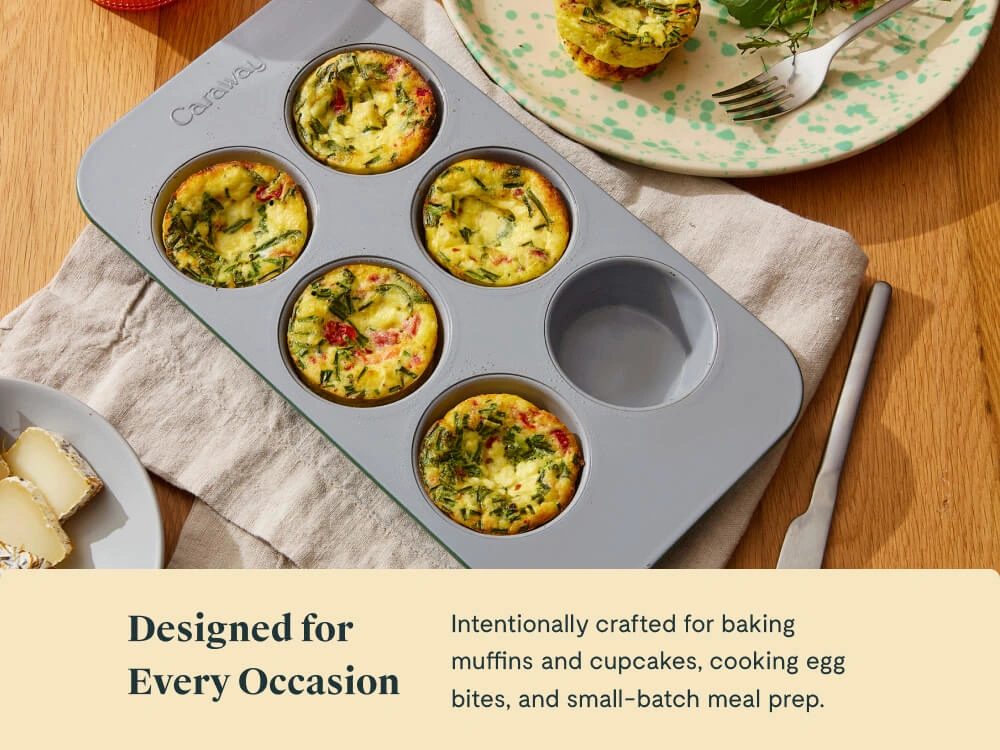 Caraway Moule à muffins 6 alvéoles en céramique antiadhésive