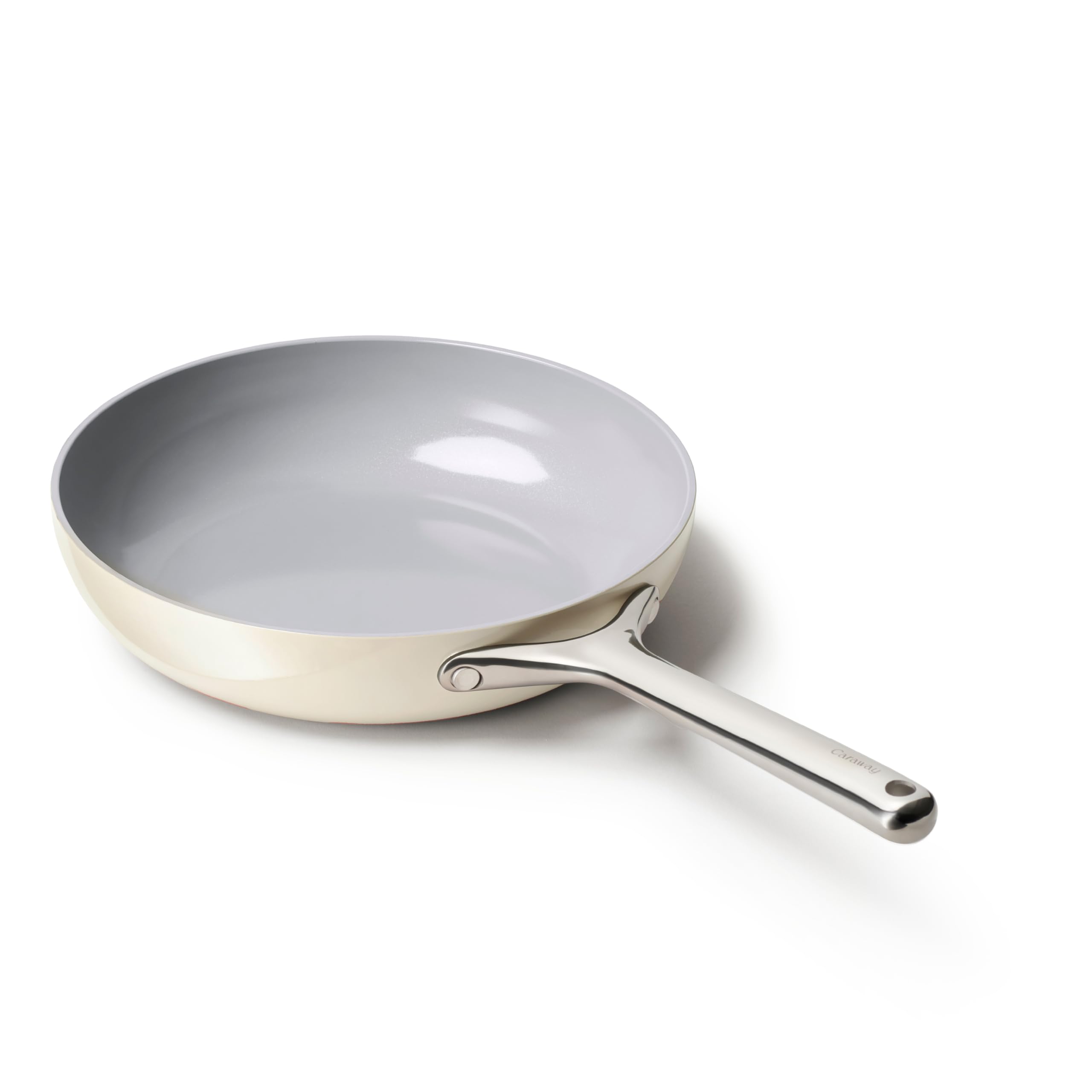 Caraway Poêle en céramique antiadhésive (2,7 L, 26,7 cm) - Crème