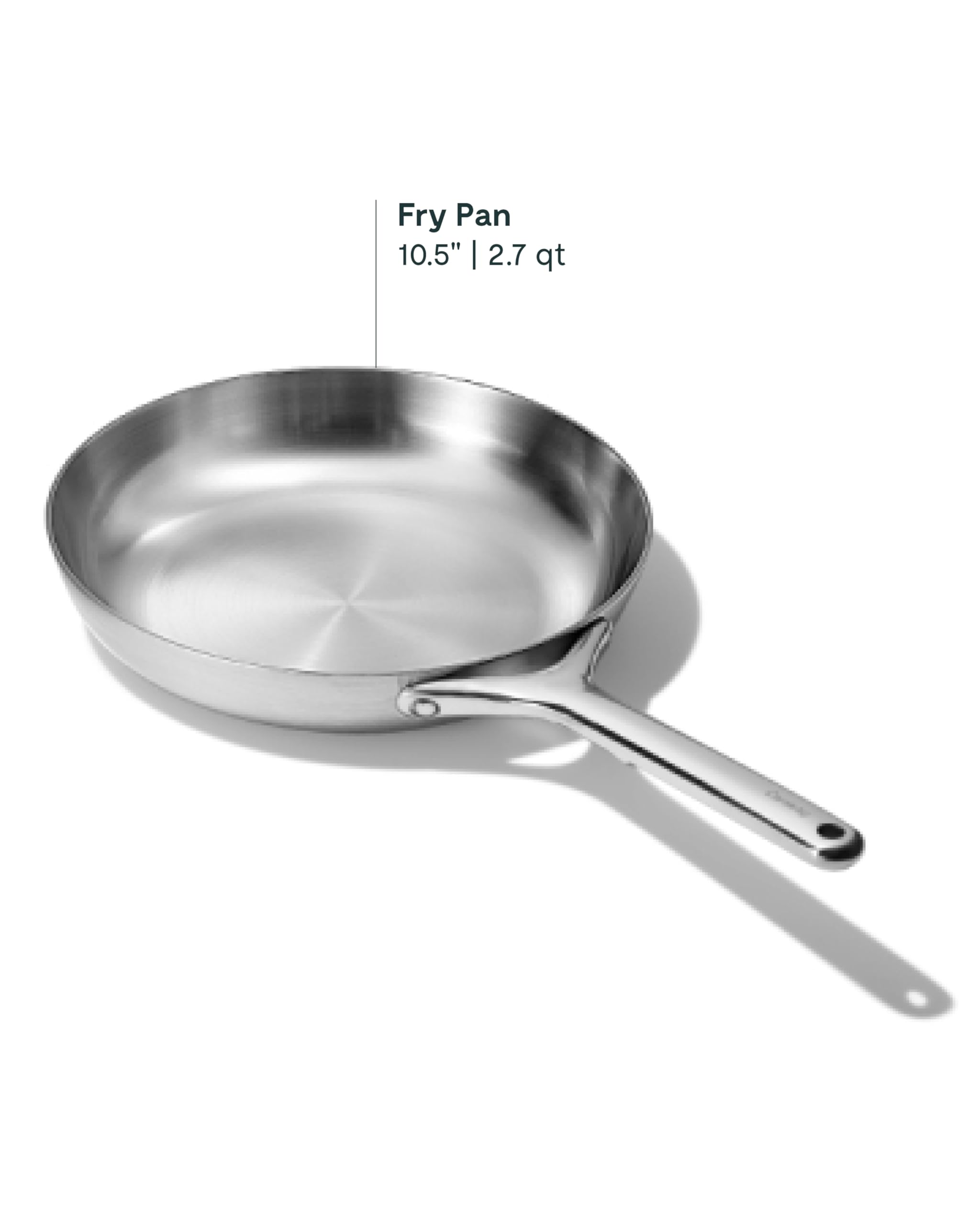 Poêle en inox Caraway 2,7L/10,5" (5 plis) – Sans toxiques