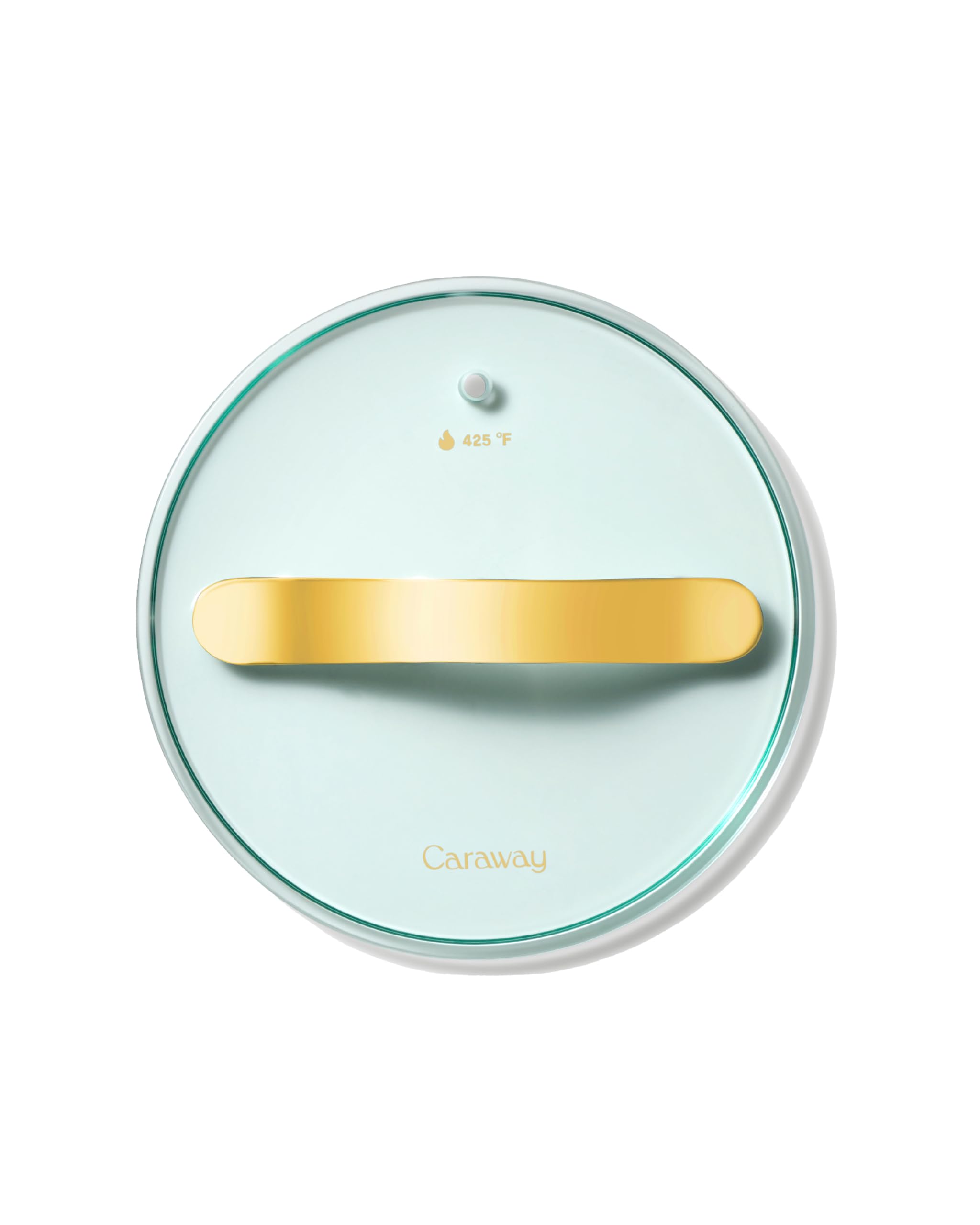 Couvercle en verre trempé 17,8 cm — Or — Compatible avec les poêles et casseroles Caraway