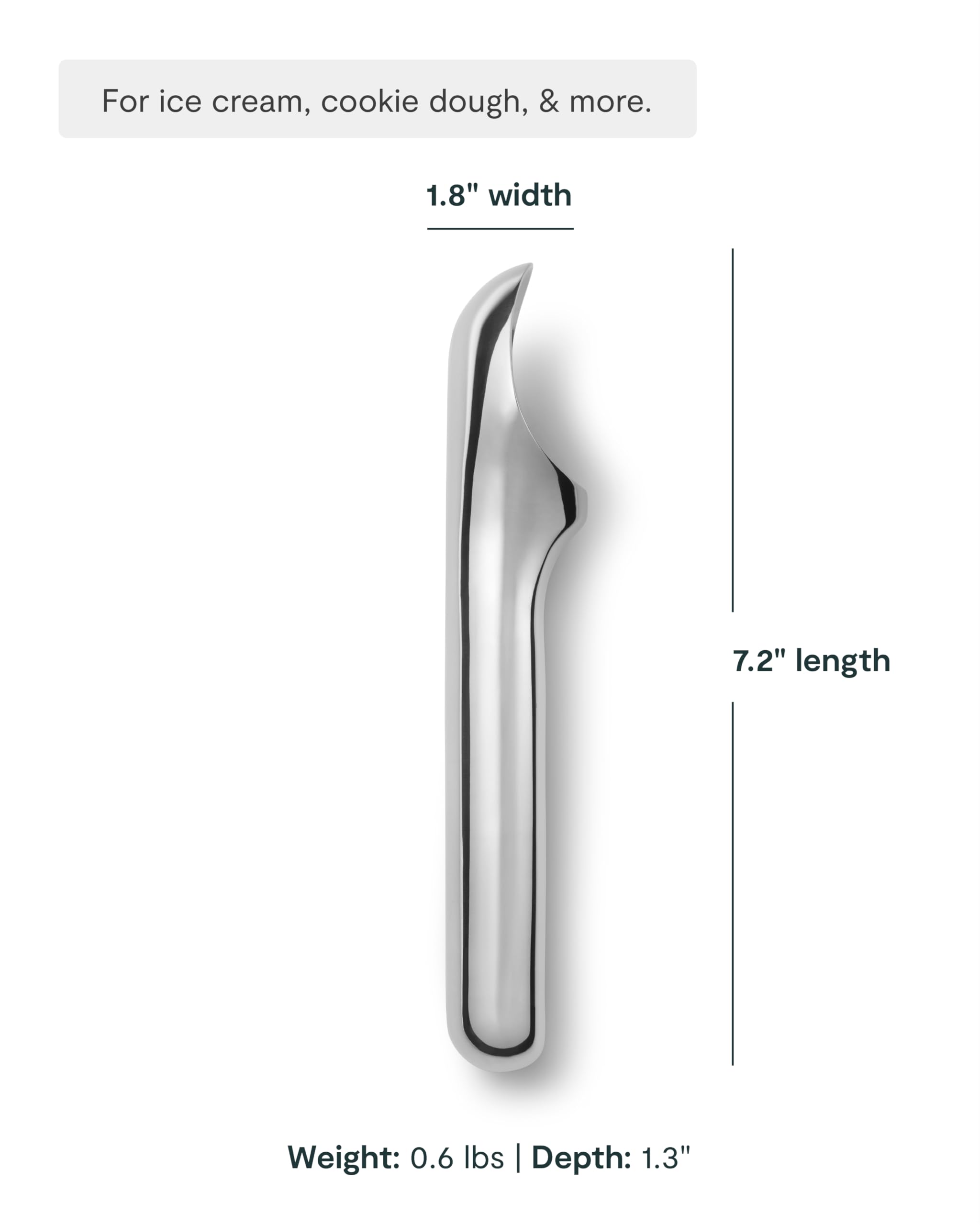 Cuillère à glace Caraway – Inox ergonomique – Ustensile essentiel