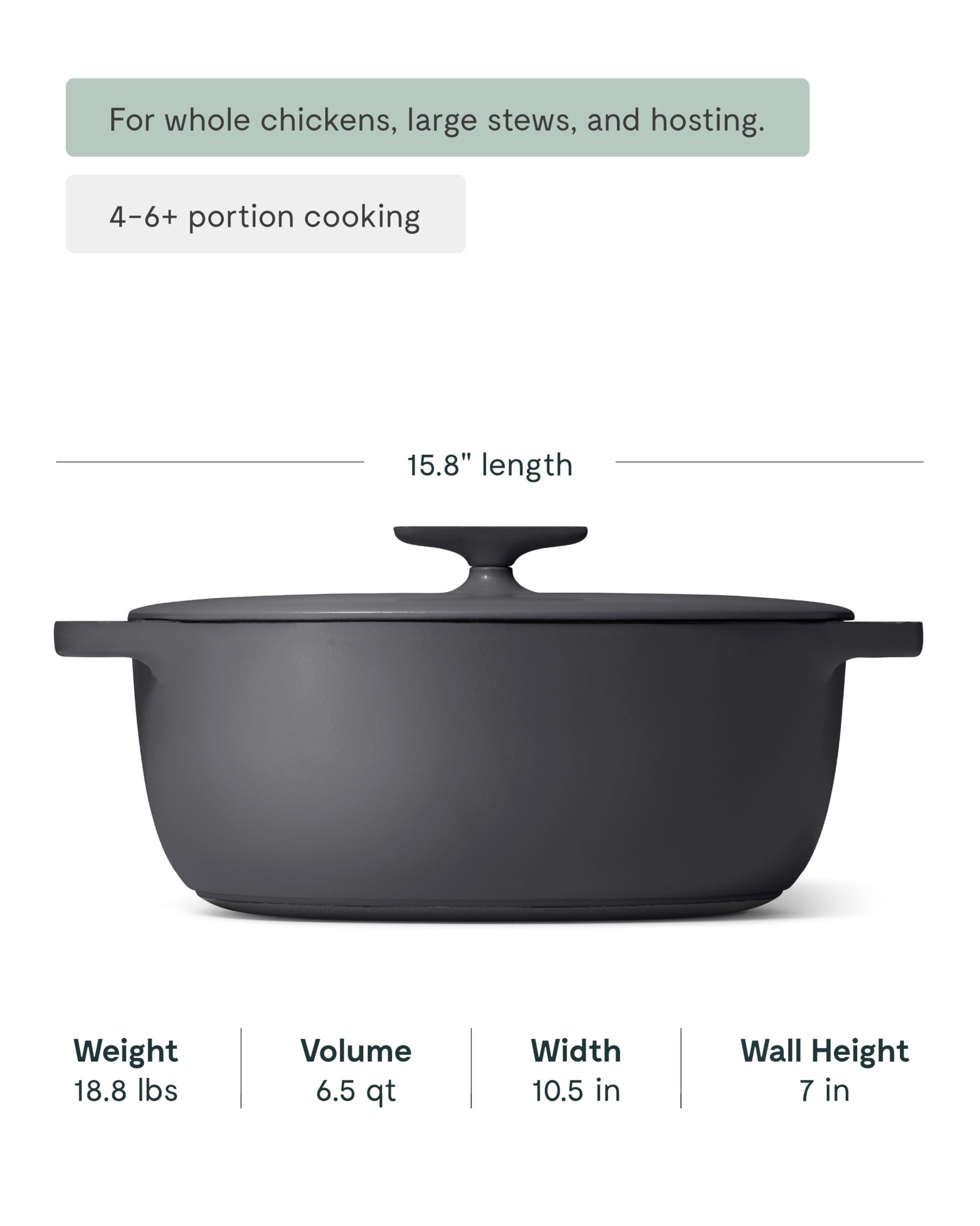 Enameled Cast Iron Dutch Oven - 8qt Dutch Oven With Lid - 3 Layer Enamel Coating