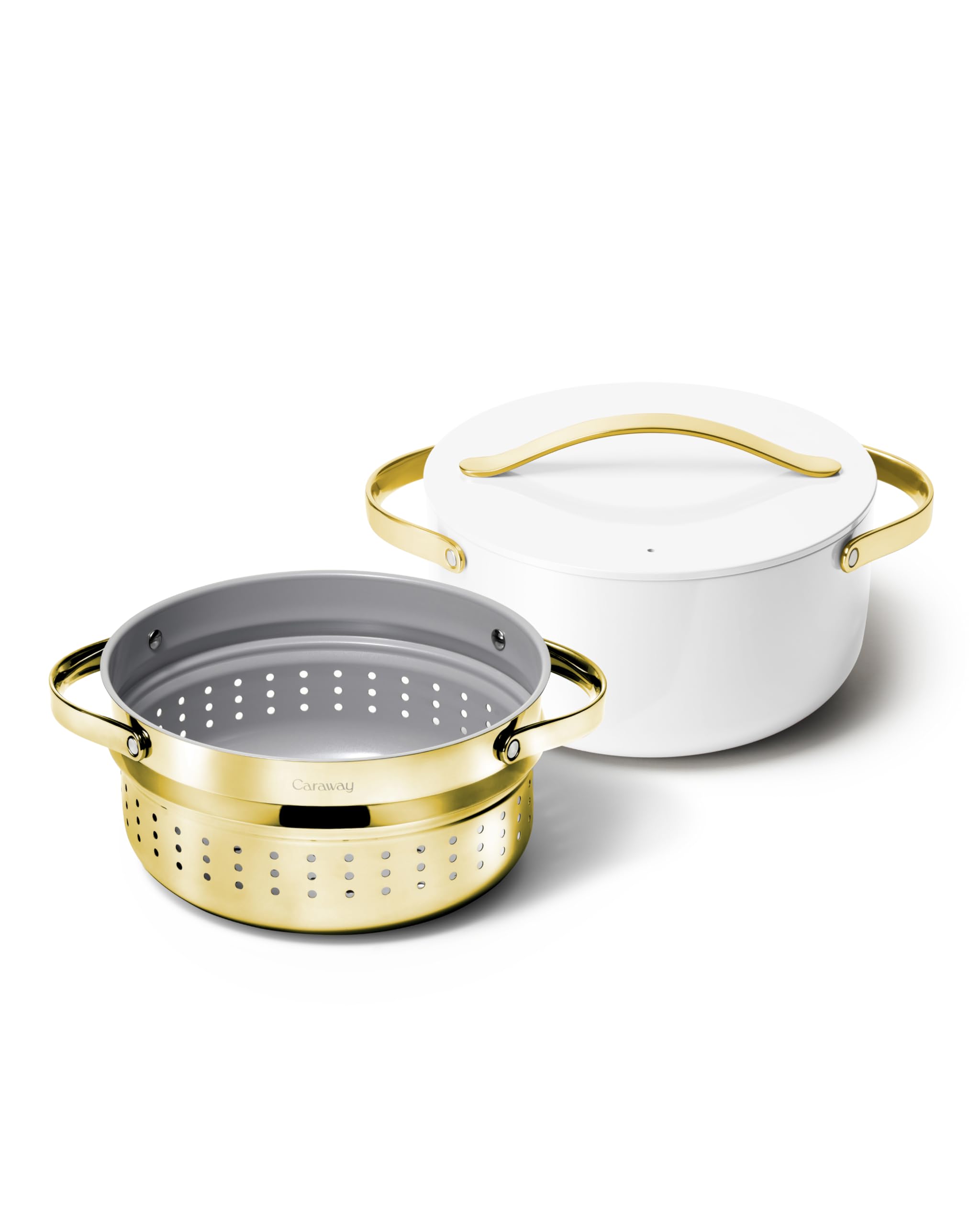 Cocotte Caraway 6,5 L – Céramique antiadhésive avec cuiseur vapeur