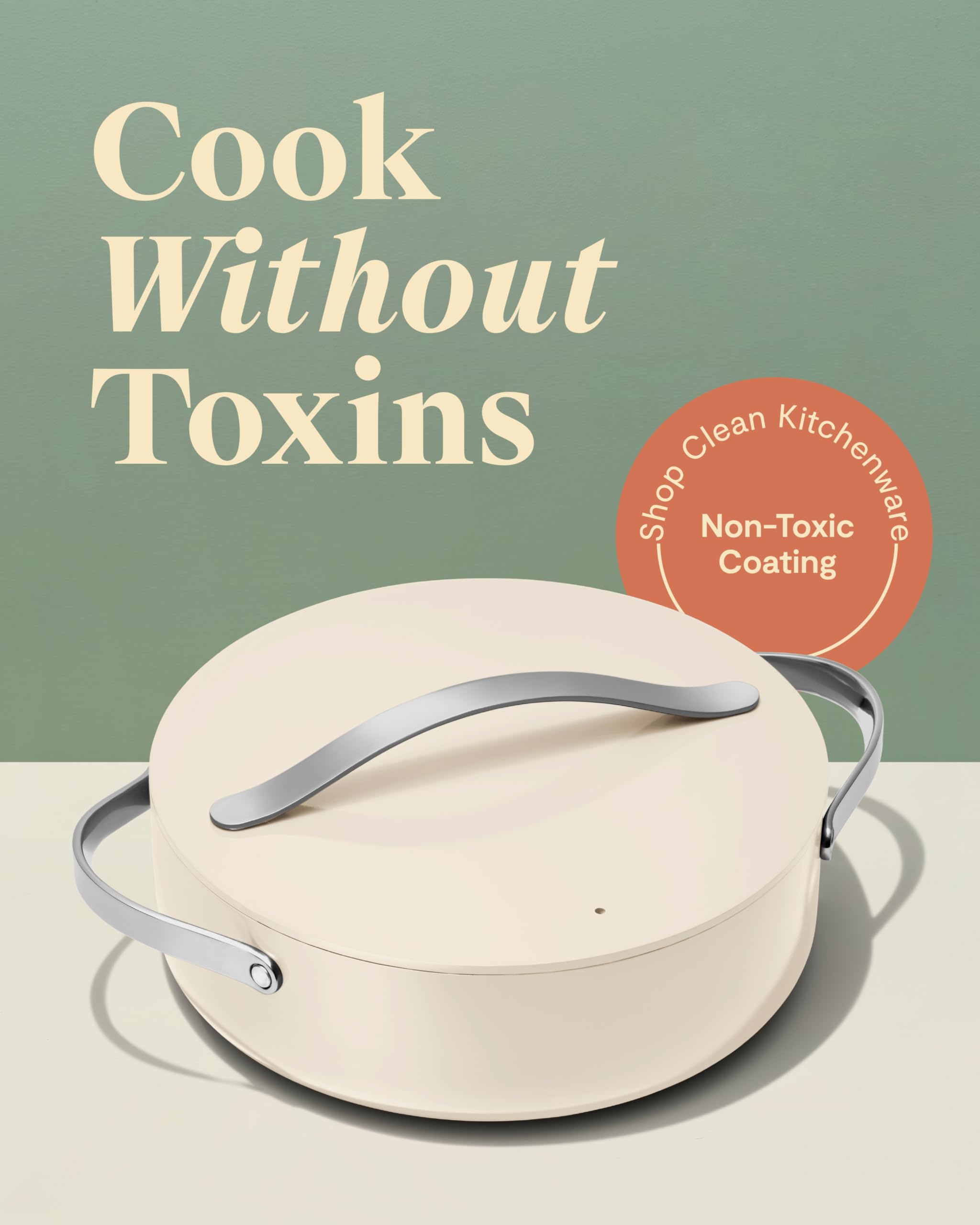 Rondeau Caraway 6 Qt – Poêle multi-usages antiadhésive, sans toxiques, avec couvercle