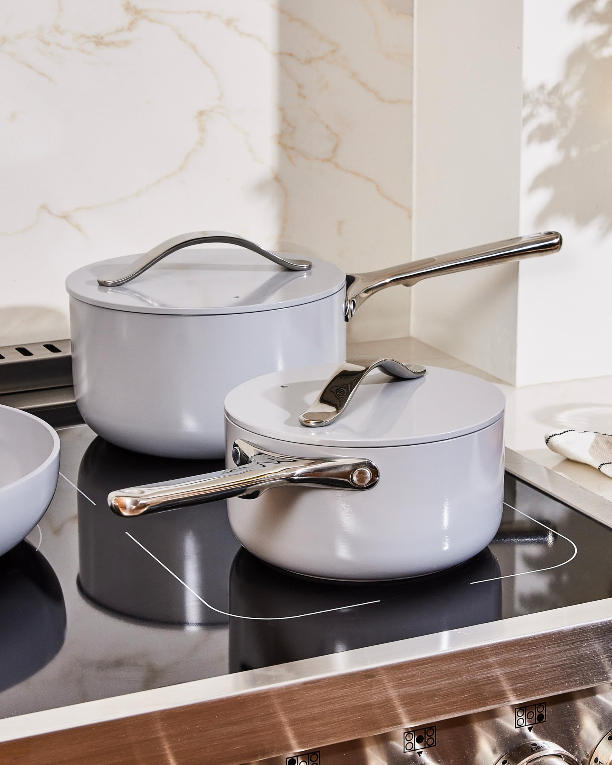 Casserole Caraway 3 L avec couvercle — antiadhésive céramique, inox