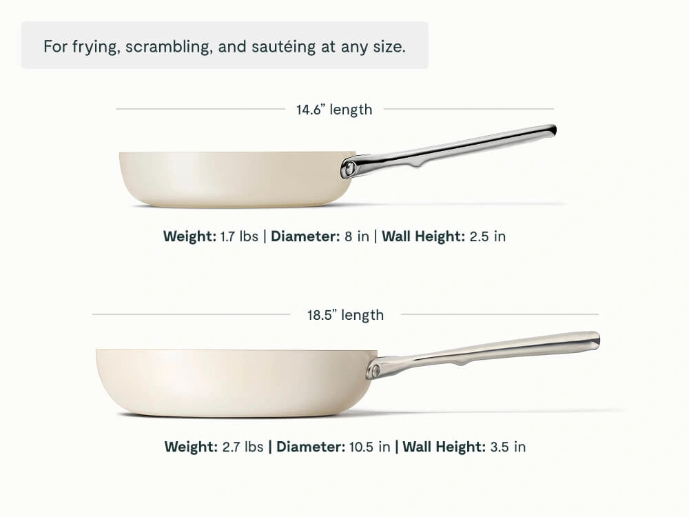 Caraway — Duo de poêles céramique 20 et 26 cm