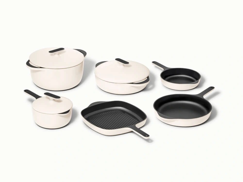 Set de fontes émaillées Caraway 12 pièces avec mini duo