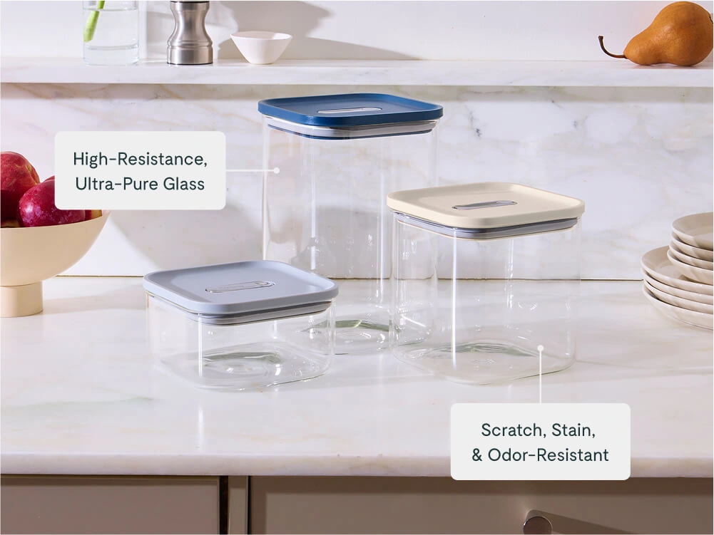 Caraway Contenant hermétique moyen en verre 2,5 L
