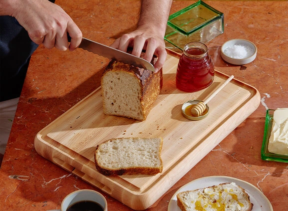 Planche à découper Caraway 43 cm – Double face, bois d'érable