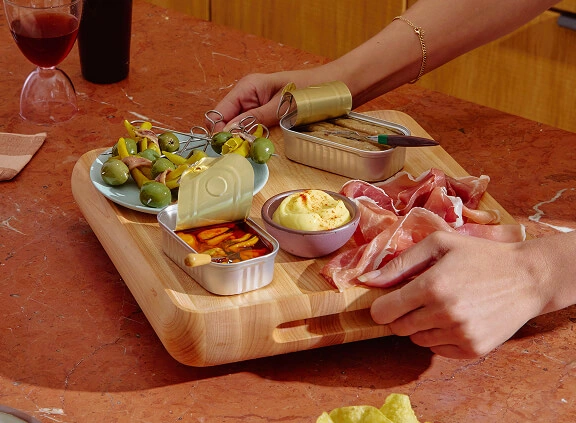 Planche à découper Caraway 43 cm – Double face, bois d'érable