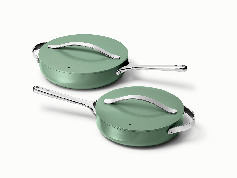 Caraway Duo de poêles sauteuses en céramique antiadhésive (3 L & 4,5 L)