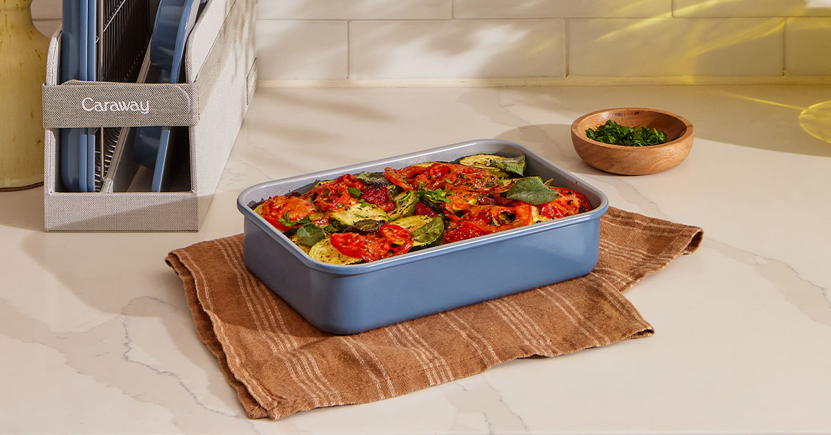 Caraway Lot de trois plats rectangulaires — Poêle et plats de cuisson antiadhésifs en céramique