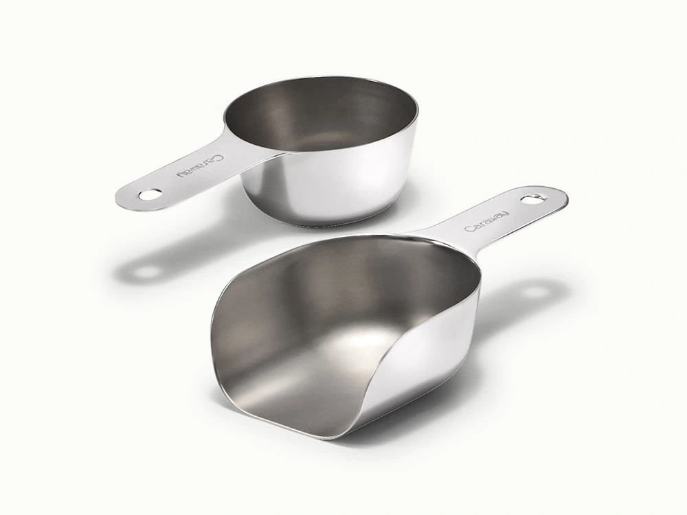 Caraway Cuillère doseuse et mesure ¼ tasse en acier inoxydable