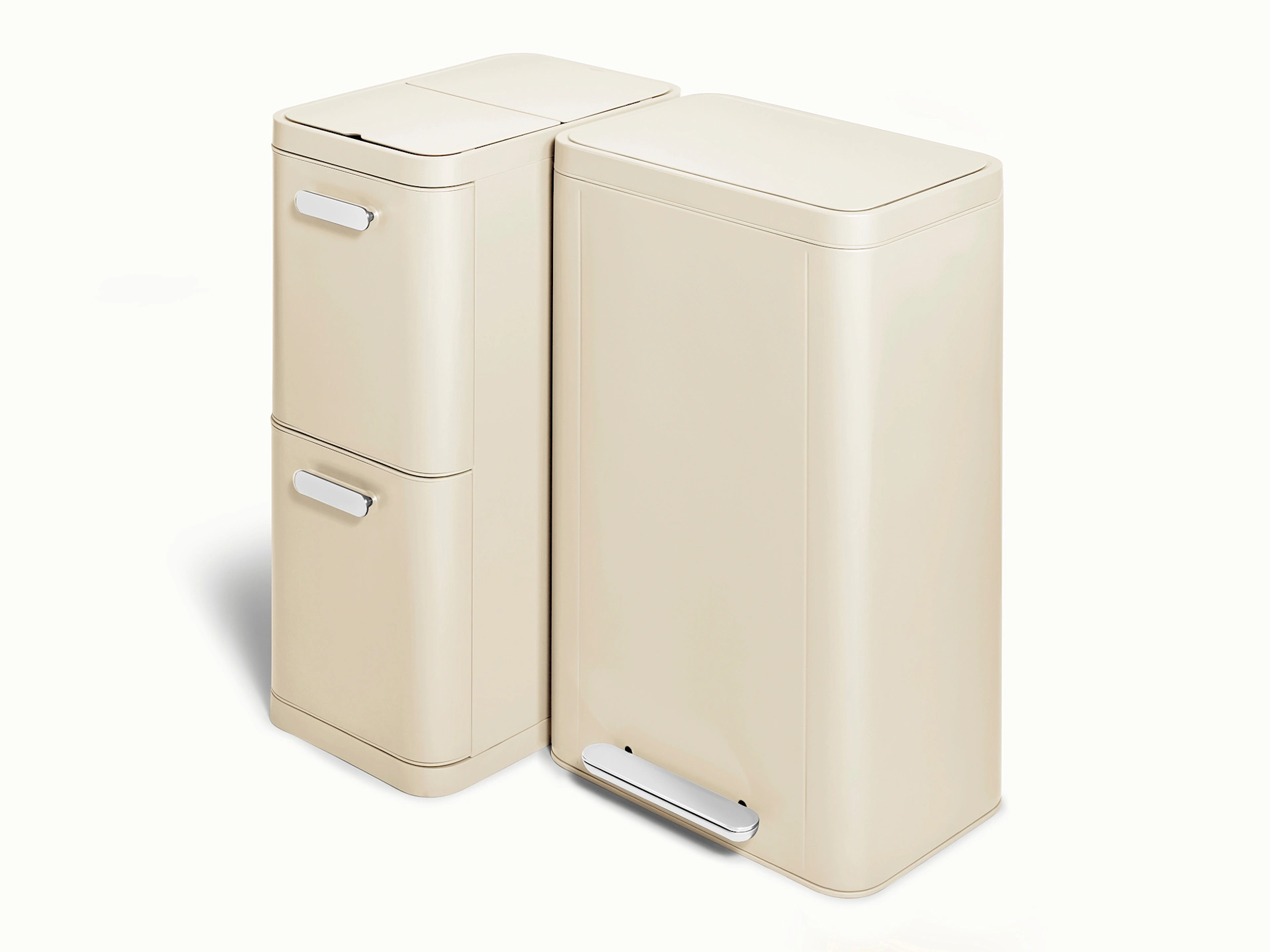 Duo Poubelle et Recyclage (Rectangulaire)